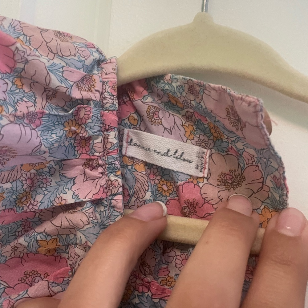Floral Ruffle Baby Romper - Picture 2 of 2